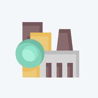 Icon Factory. related to City symbol. flat style. simple design illustration vector