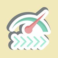 Sticker Speed. related to Button Download symbol. simple design illustration vector