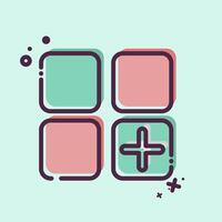 Icon App. related to Button Download symbol. MBE style. simple design illustration vector