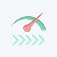 Icon Speed. related to Button Download symbol. color mate style. simple design illustration vector