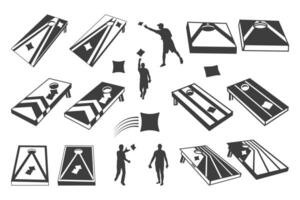 Cornhole Boards, Cornhole Boards , Silhouette, Cricut file, Clipart, Cuttable Design, Cornhole, Cornhole Playing, Cornhole Player, vector