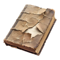 Vintage Cover Rusted or Break Book on Transparent Background png