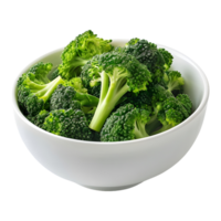 Broccoli in a Bowl on Transparent Background png