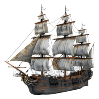 Pirate Ship on Transparent Background png