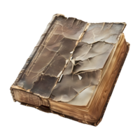 Vintage Cover Rusted or Break Book on Transparent Background png