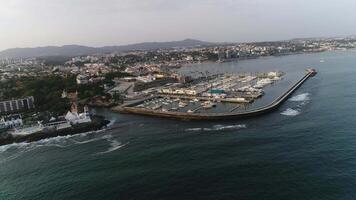 Marin de cascais le Portugal aérien vue video