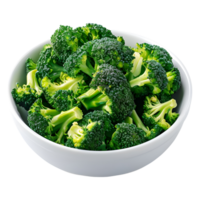 Broccoli in a Bowl on Transparent Background png