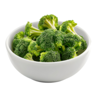 Broccoli in a Bowl on Transparent Background png