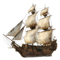 Pirate Ship on Transparent Background png