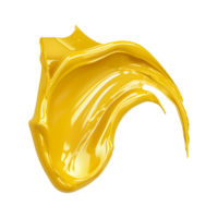 amarelo pintura respingo em transparente fundo png