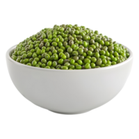 Mung beans in bowl on Transparent Background png