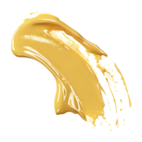 amarelo pintura respingo em transparente fundo png