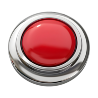 vermelho botão em transparente fundo png