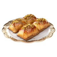 Pastry rolls with pistachio on Transparent Background png