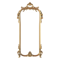 Luxury Golden Frame on Transparent Background png