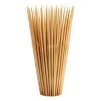 Wooden Bamboo Sticks on Transparent Background png