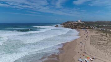 Sommer- Strand Antenne Aussicht video