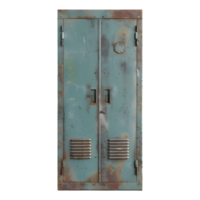 Vintage Locker of Gym or Office on Transparent Background png