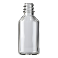 White Small Bottle on Transparent Background png
