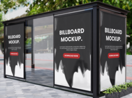 Billboard-Modell für den Außenbereich psd