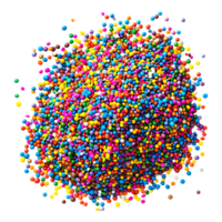 Sprinkles Rainbow Jimmies on Transparent Background png