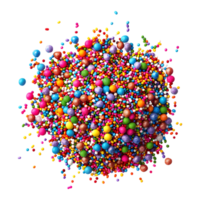 Sprinkles Rainbow Jimmies on Transparent Background png