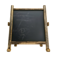 Black Board on Transparent Background png