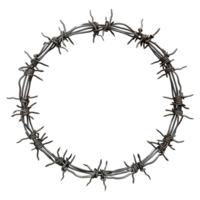 Barbed Fence on Transparent Background png