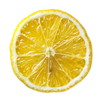 Lemon Slice on Transparent Background png