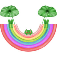 schattig regenboog, smlie regenboog, ster en regenbogen png