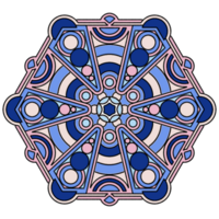 Simple Colorful Mandala Pattern png