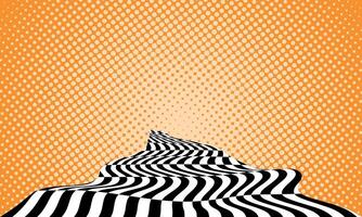 Groovy hippie 70s backgrounds. Waves, swirl, twirl pattern. Twisted and distorted texture in trendy retro psychedelic style. Y2k aesthetic. vector