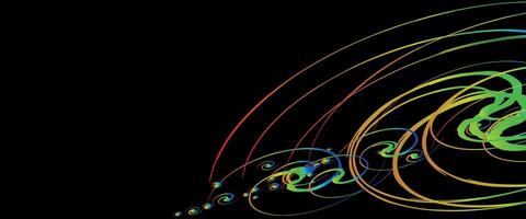 resumen antecedentes negro con brillante elementos vector