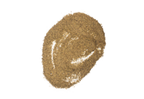 Minced black pepper pile transparent background top view png