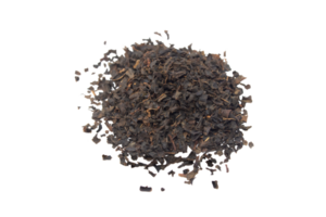 Pile of black tea transparent background top view png