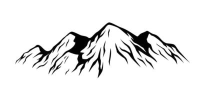 mountains silhouette design. adventure logo, sign and symbol. vector