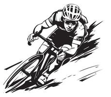 Cycling race stylized symbol vector