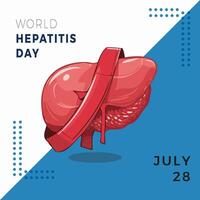 world hepatitis day template vector