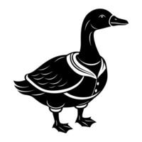 Goose. Pets. Farm. Domestic Animals. Doodle style. vector