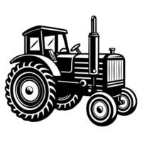 Tractor. Pets. Farm. Domestic Animals. Doodle style. vector