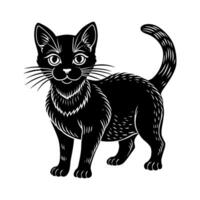 Cat. Pets. Farm. Domestic Animals. Doodle style. vector