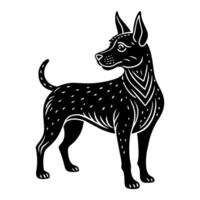 Dog. Pets. Farm. Domestic Animals. Doodle style. vector