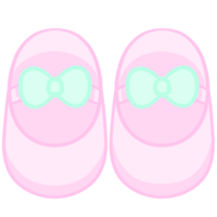 baby reeks baby schoenen illustratie en tekenfilm stijl pastel baby speelgoed- geïsoleerd png