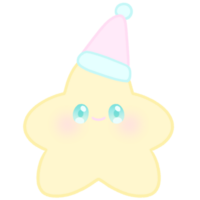 bebê conjunto bebê brinquedo Estrela boneca ilustração e desenho animado estilo pastel bebê brinquedo isolado png