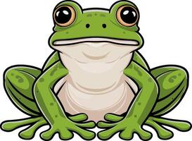 frog cartoon design template vector