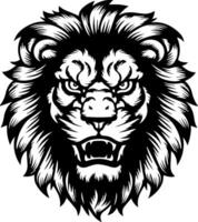 lion head tattoo design vector