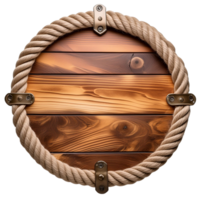 circle wooden board frame with empty space in the middle png