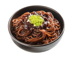 jajangmyeon coréen instant nouille avec noir haricot sauce png