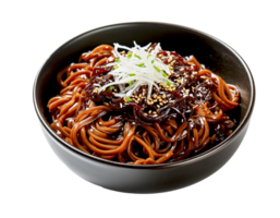 jajangmyeon koreanska omedelbar nudel med svart böna sås png