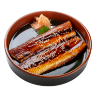 special eel grilled with rice bowl or Unagi don png